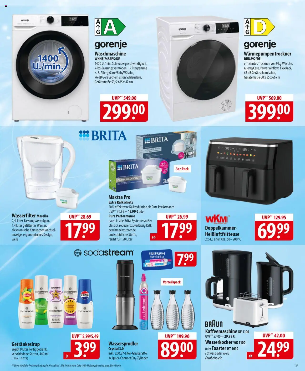 Famila Prospekt 	 – gültig ab 13.10.2025 | Seite: 19 | Produkte: Gorenje, Wasserkocher, Rockstar, Heißluftfritteuse