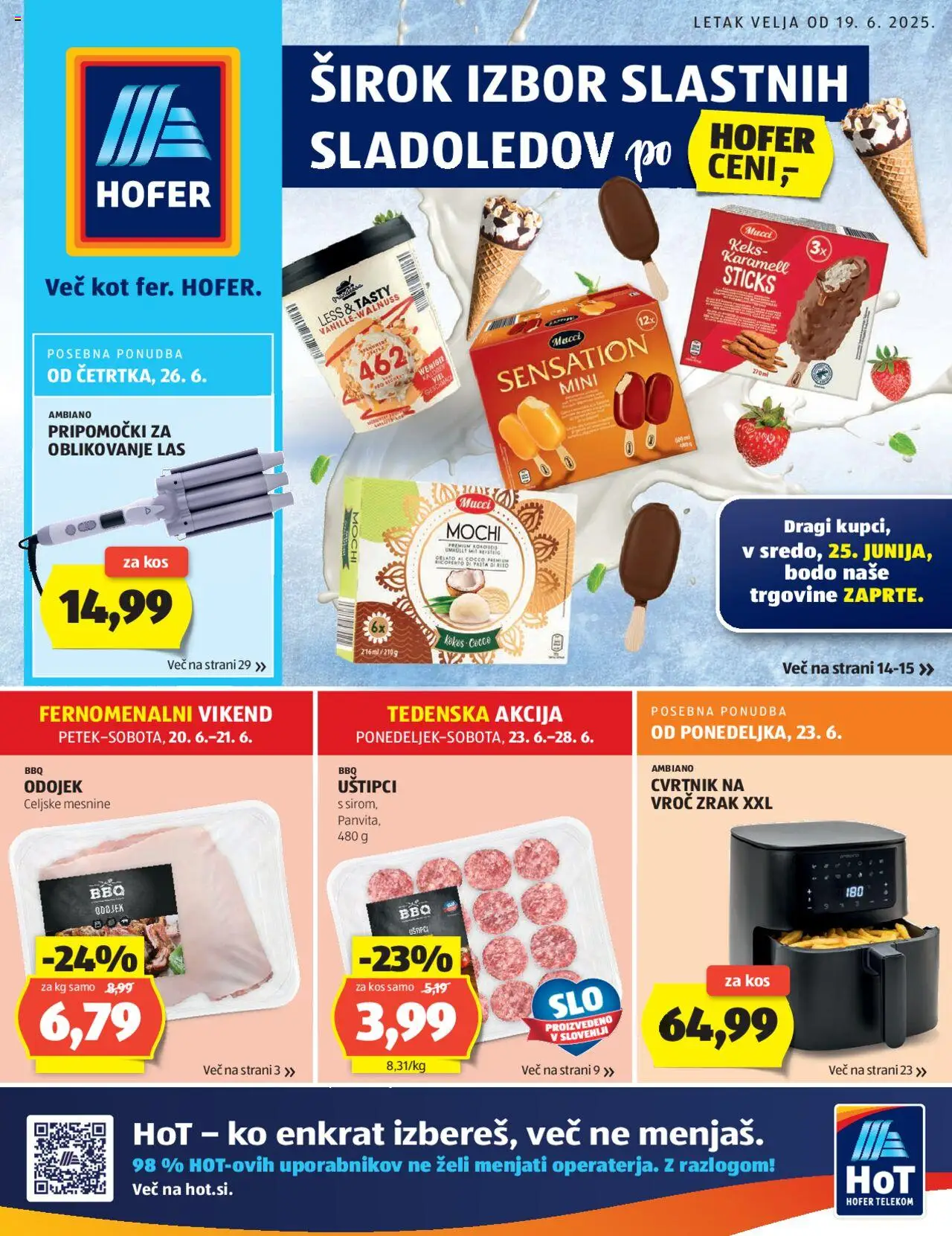 Hofer katalog │ velja od 19.06.2025 | Stran: 1 | Izdelki: Kos
