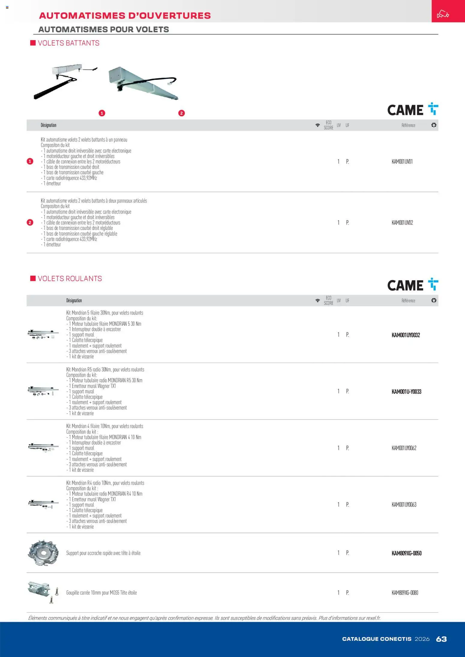 {H1} | Page: 63 | Produits: Radio, Câble, Support mural, Interrupteur