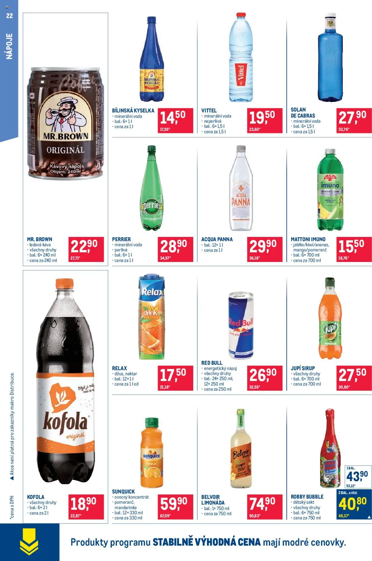 Makro leták - Pro milovníky jídla od 10.09.2025 | Strana: 22 | Produkty: Ledová káva, Mattoni, Limonáda, Sirup