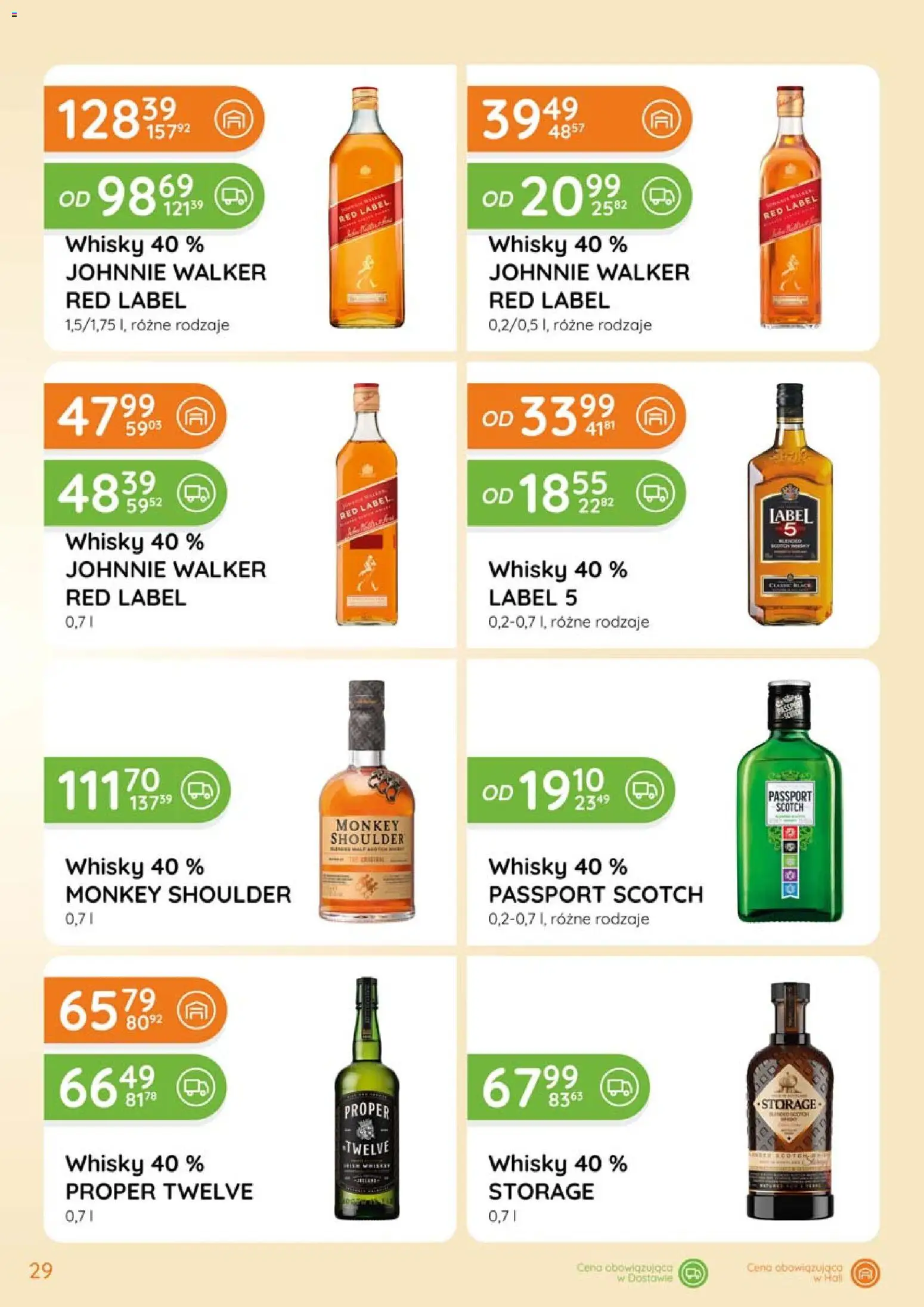 Eurocash Gazetka - Katalog Alkoholowy od 01.02.2026 | Strona: 29 | Produkty: Red label, Monkey shoulder, Whisky