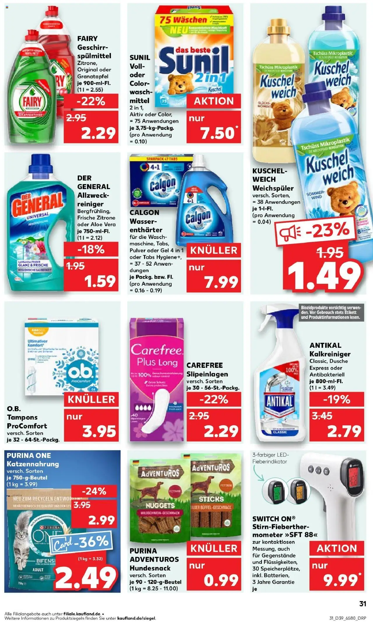 Kaufland prospekt Helmstedt	 – gültig ab 25.09.2025 | Seite: 31 | Produkte: Granatapfel, Wasser, Weichspüler, Zitrone