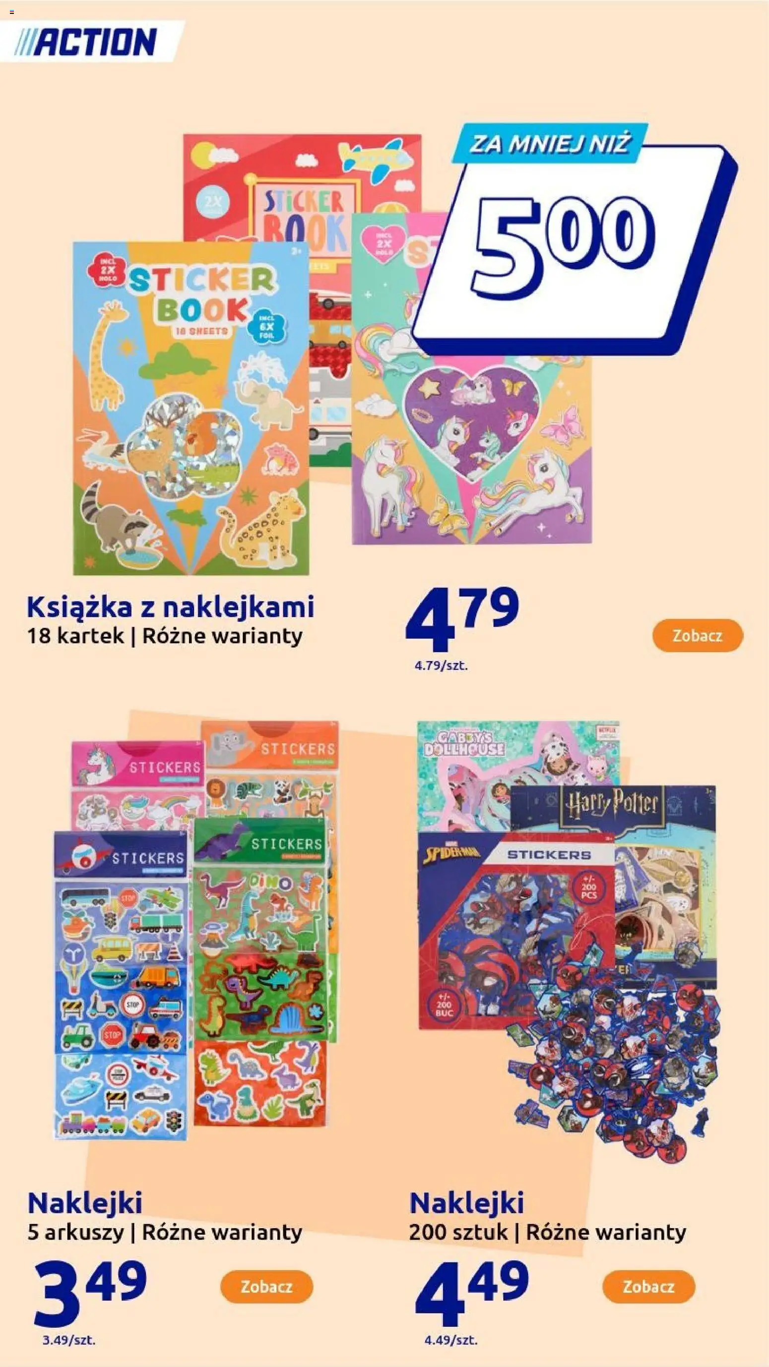 Action Gazetka - Presents od 26.11.2025 | Strona: 23 | Produkty: Naklejki