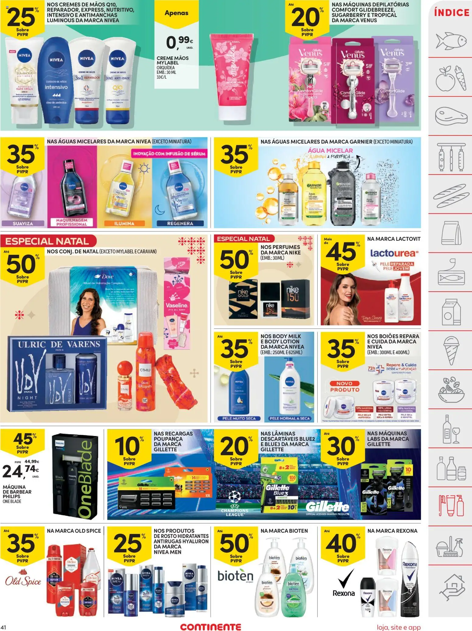 Continente folheto │ válido de 25.11.2025 | Página: 41 | Produtos: Água micelar, Maquilhagem, Sérum, Creme