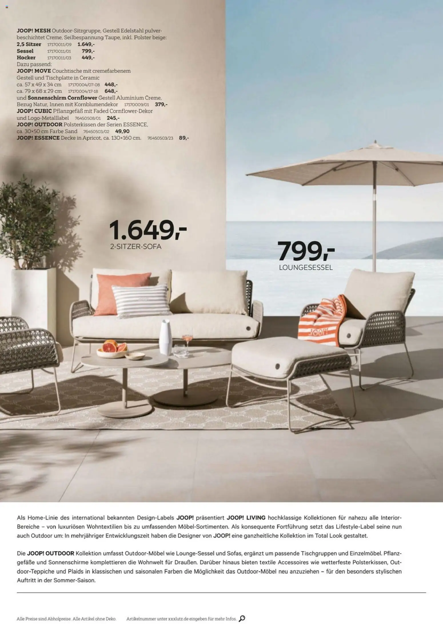 XXXLutz Home Collections – gültig ab 11.04.2026 | Seite: 10 | Produkte: Hocker, Decke, Sessel, Sonnenschirm