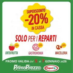 Anteprima del volantino Primo Prezzo Supersconto catalogo valido a partire dal 05.01.2026