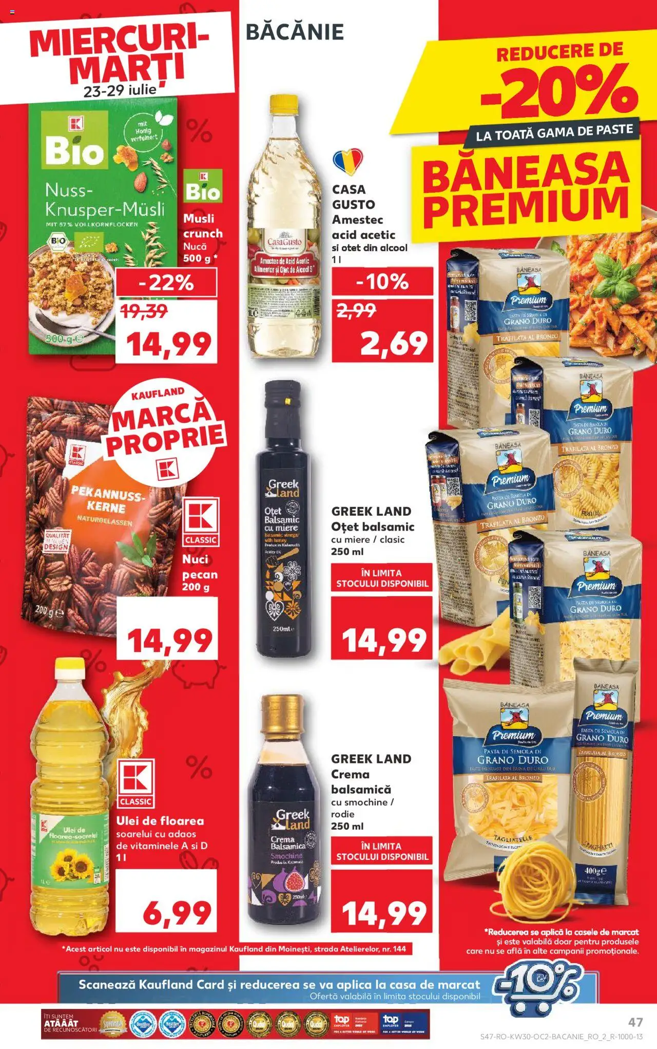 Kaufland RO akciós ujság - amely érvényes a következő dátumtól: 23.07.2025 | Oldal: 47