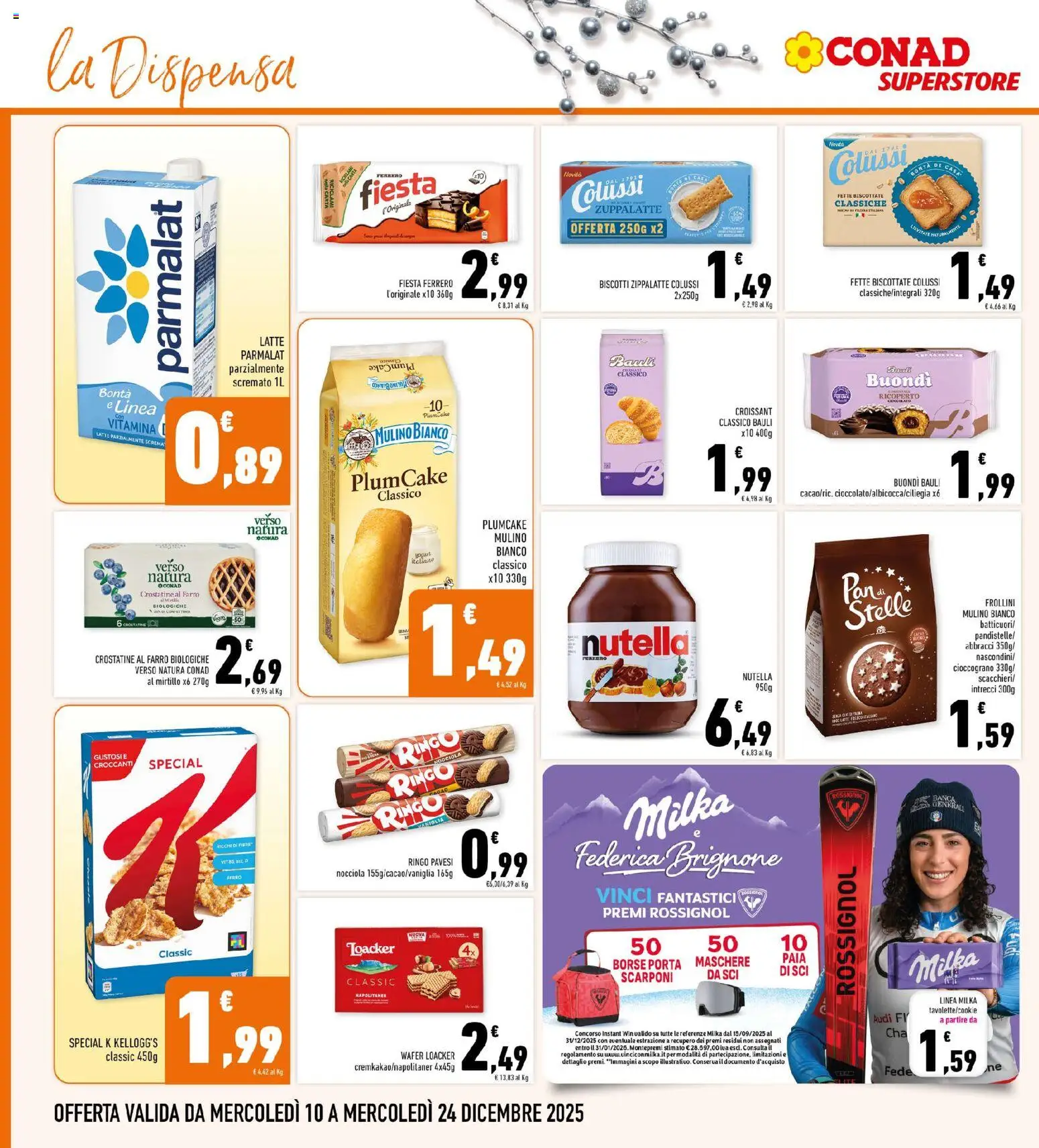 Volantino Conad del 10.12.2025 | Pagina: 18 | Prodotti: Latte, Crostatine, Frollini, Farro