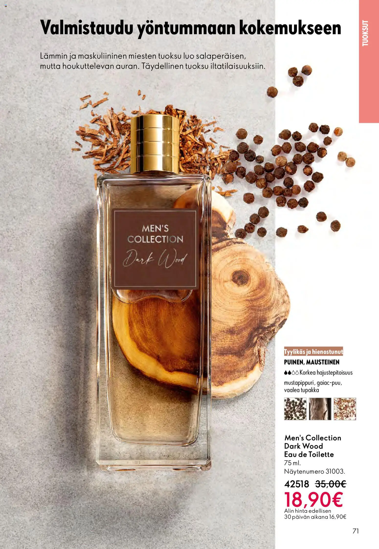 Oriflame - Esite 15 – voimassa 29.10.2025 alkaen | Sivu: 71 | Tuotteet: Tuoksu, Eau de toilette