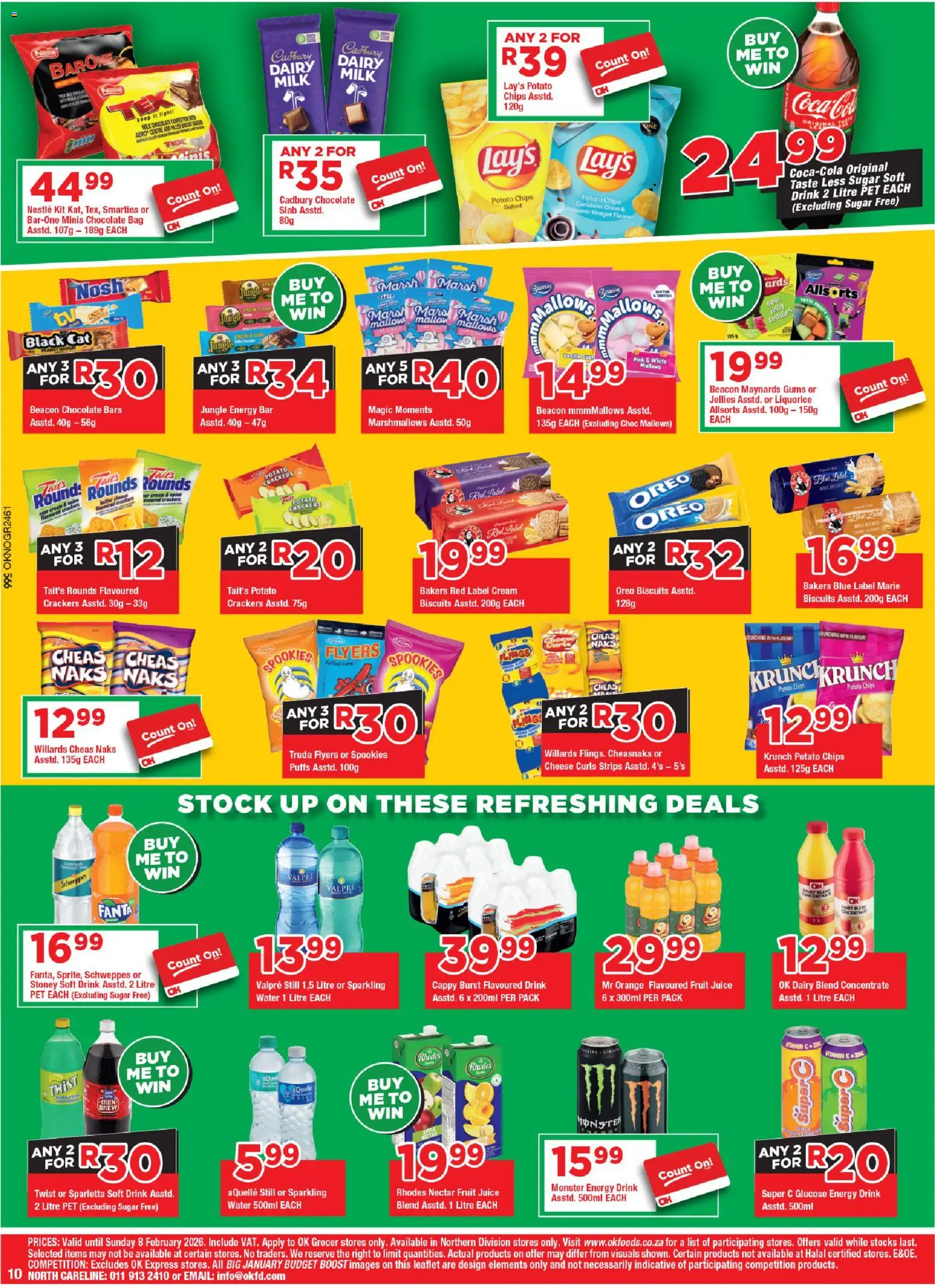 New OK Foods catalogue – valid from 21.01.2026 | Page: 10 | Products: Stoney, Chips, Cream, Fruit