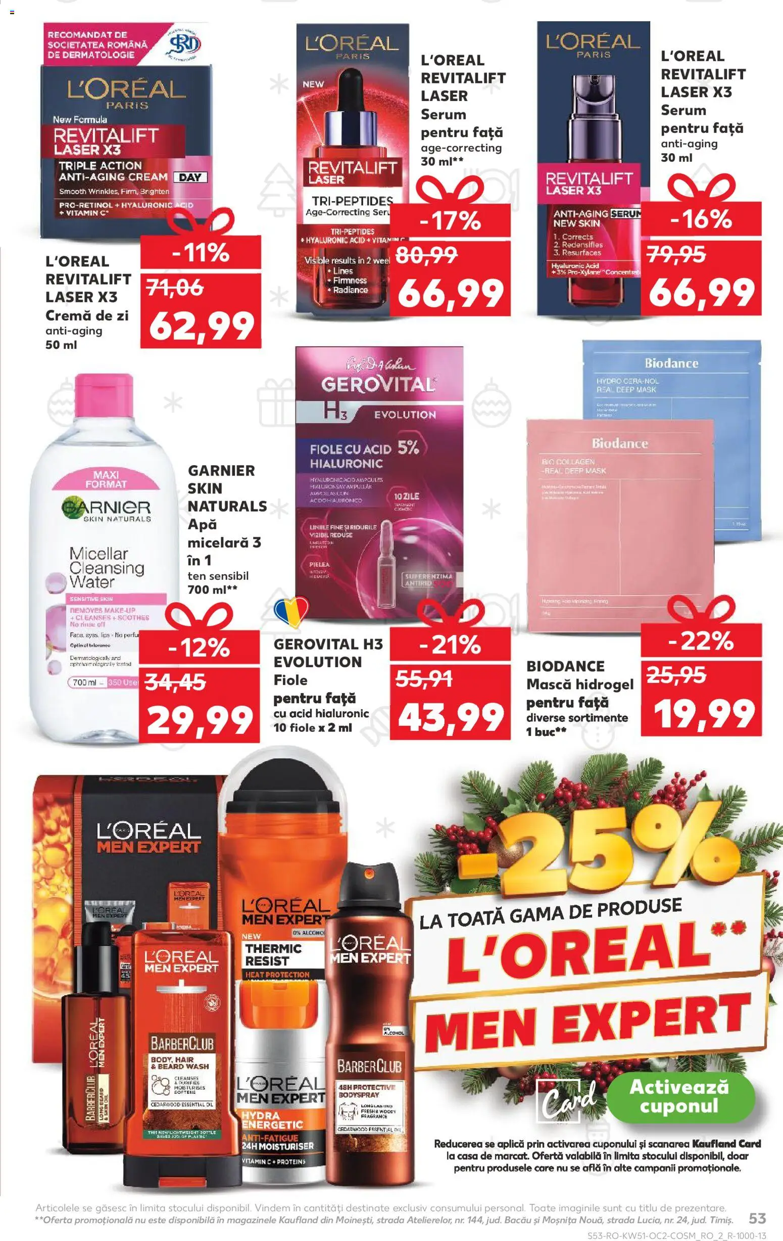 Kaufland RO akciós ujság - amely érvényes a következő dátumtól: 17.12.2025 | Oldal: 53 | Termékek: Vitamin c