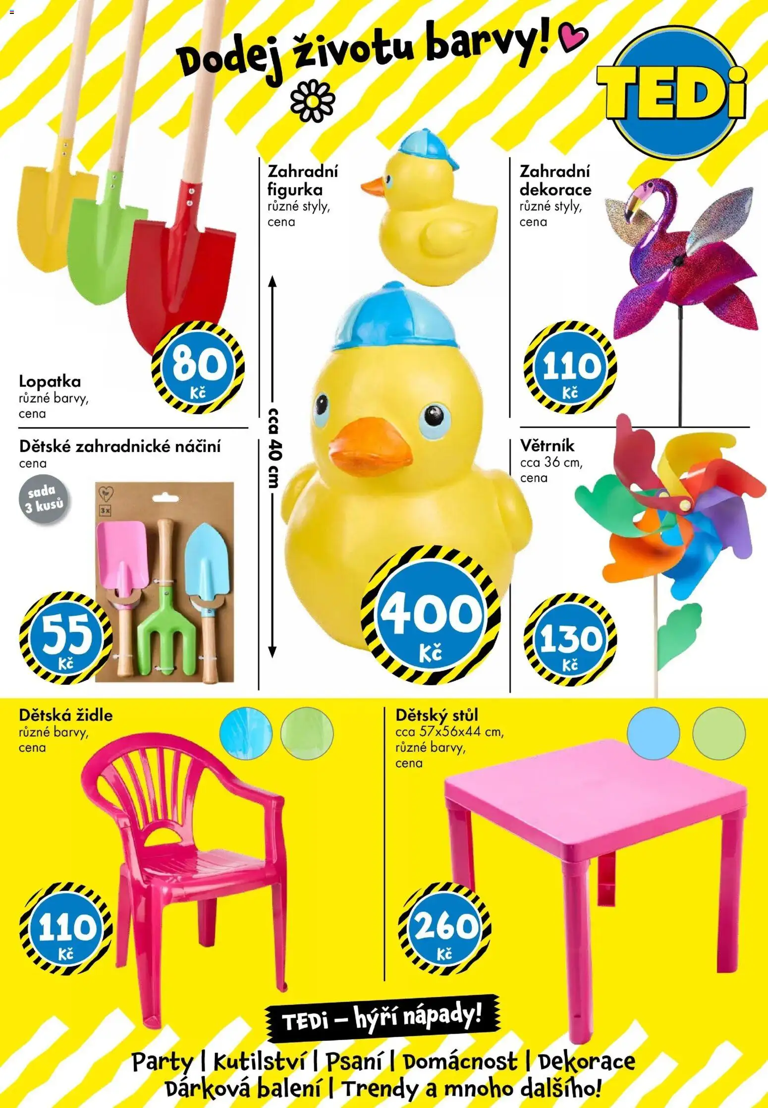TEDi leták od 06.03.2026 | Strana: 30 | Produkty: Dětský stůl, Židle, Barvy, Dekorace