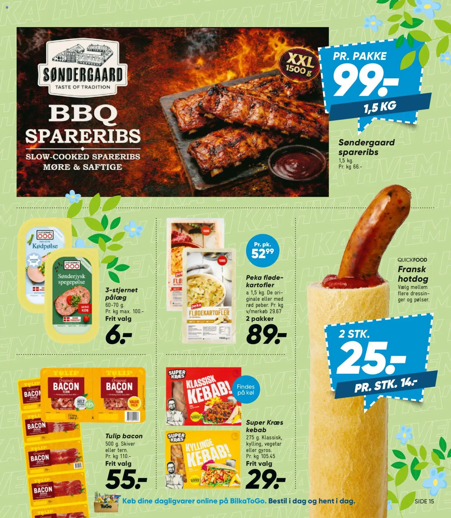 Bilka tilbudsavis – gyldig fra 10.04.2026 | Side: 20 | Produkter: Fløde, Spegepølse, Spareribs, Bacon