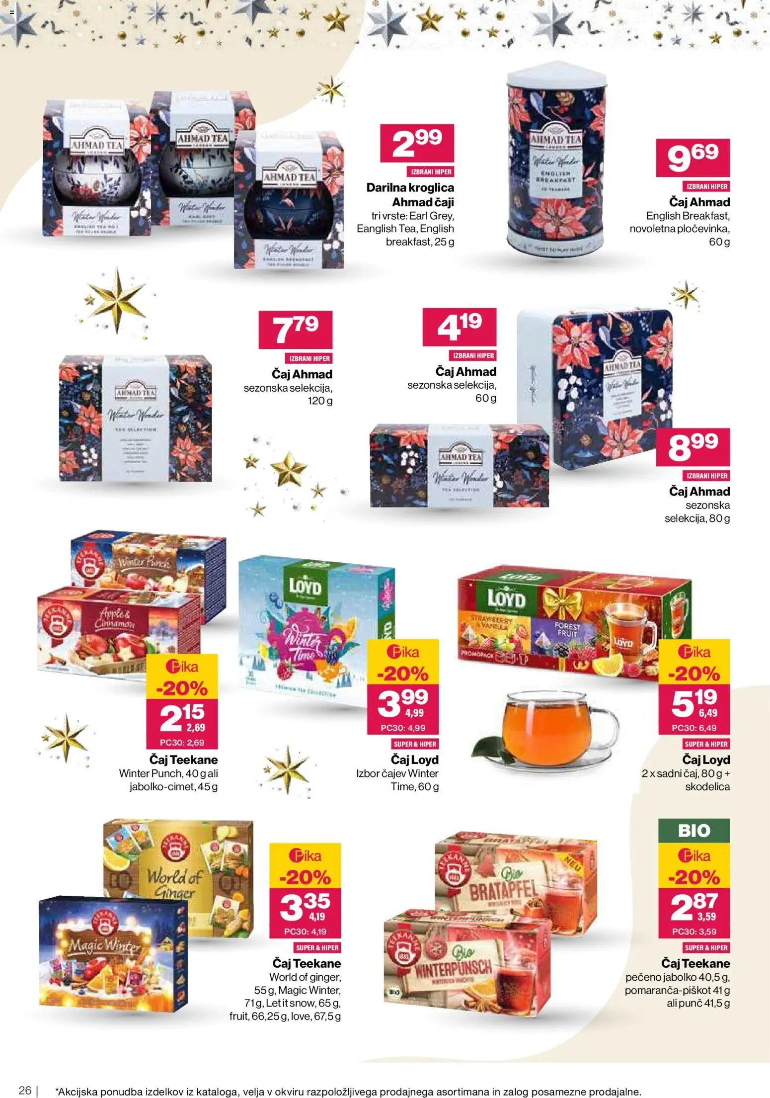 Novi Mercator katalog ponudbe – veljaven od 03.12.2025 | Stran: 26 | Izdelki: Skodelica, Caj