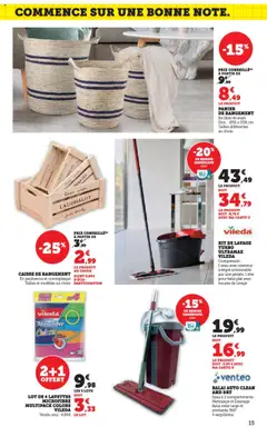  | Page: 15 | Produits: Mais, Balai, Panier, Vileda