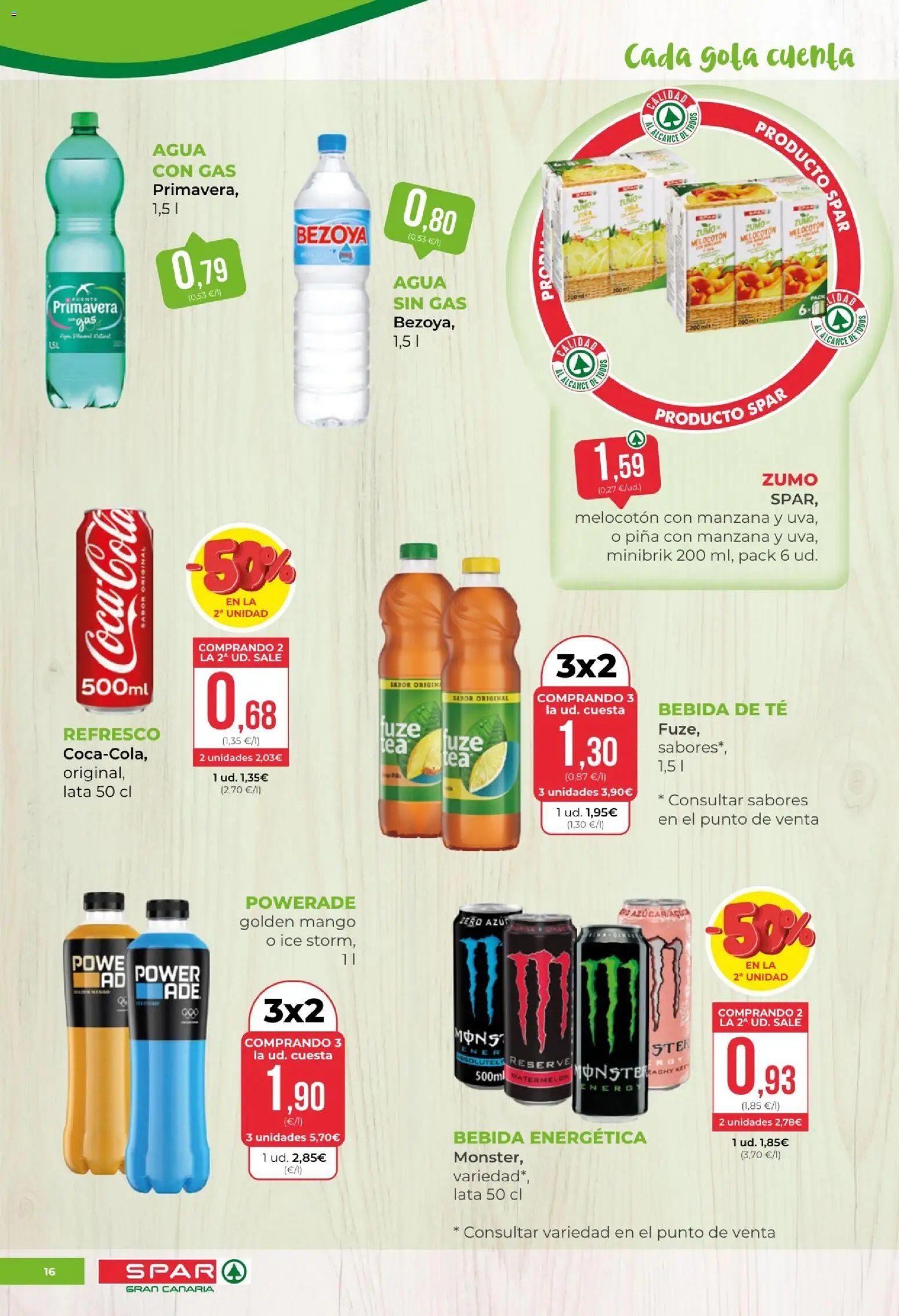 Spar - folleto │ válido desde el 23.01.2026 | Página: 16 | Productos: Piña, Agua con gas, Ροζ πιπέρι, Manzana