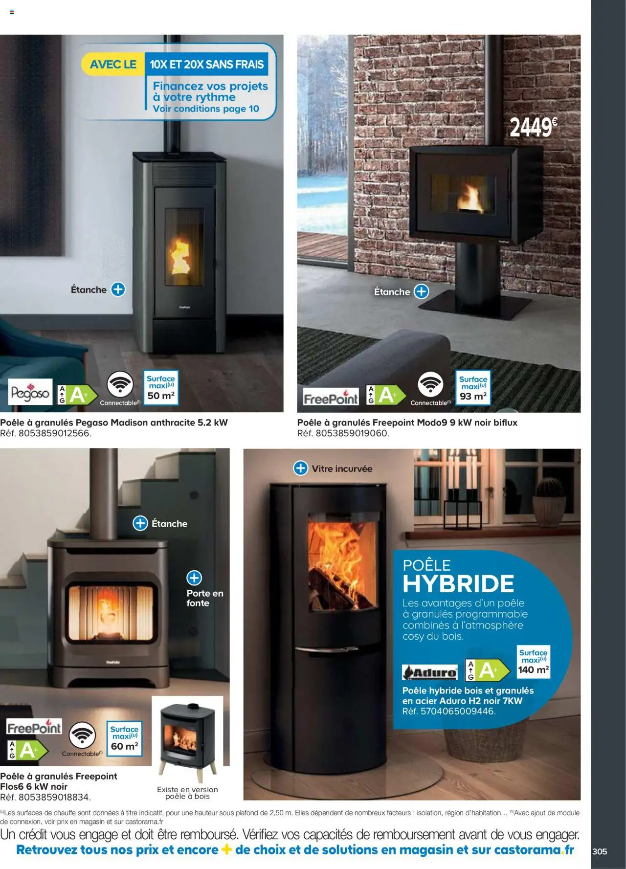 {H1} | Page: 305 | Produits: Poêle, Porte, Poêle à bois