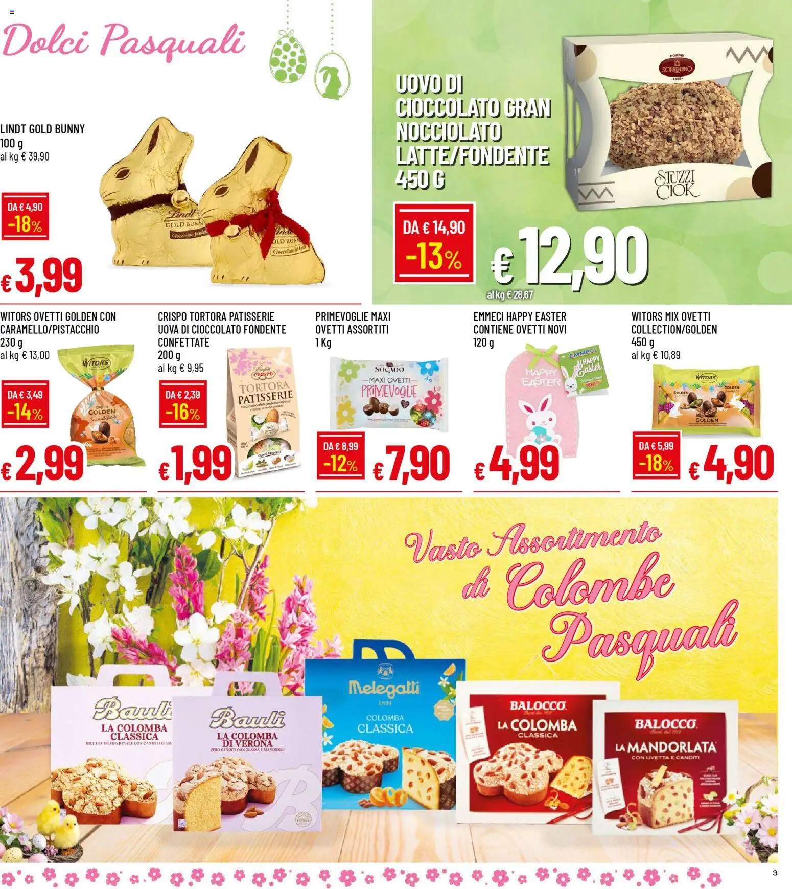 Volantino Galassia del 26.03.2026 | Pagina: 3 | Prodotti: Uova, Cioccolato, Mandorle