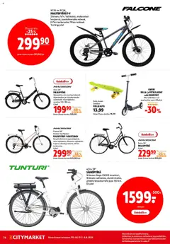  | Sivu: 14 | Tuotteet: Maastopyörä, Rullalauta, Sähköpyörä, Voi