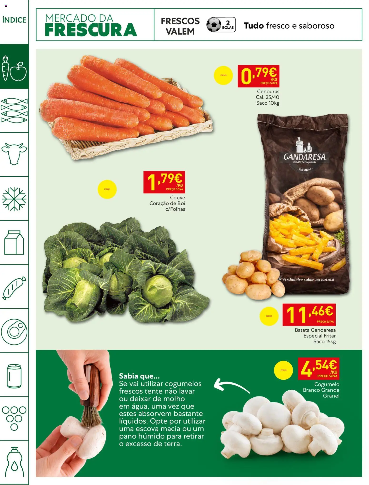 Recheio - Horeca Bons Negócios Madeira │ válido de 21.04.2026 | Página: 4 | Produtos: Batata, Cogumelos, Couve