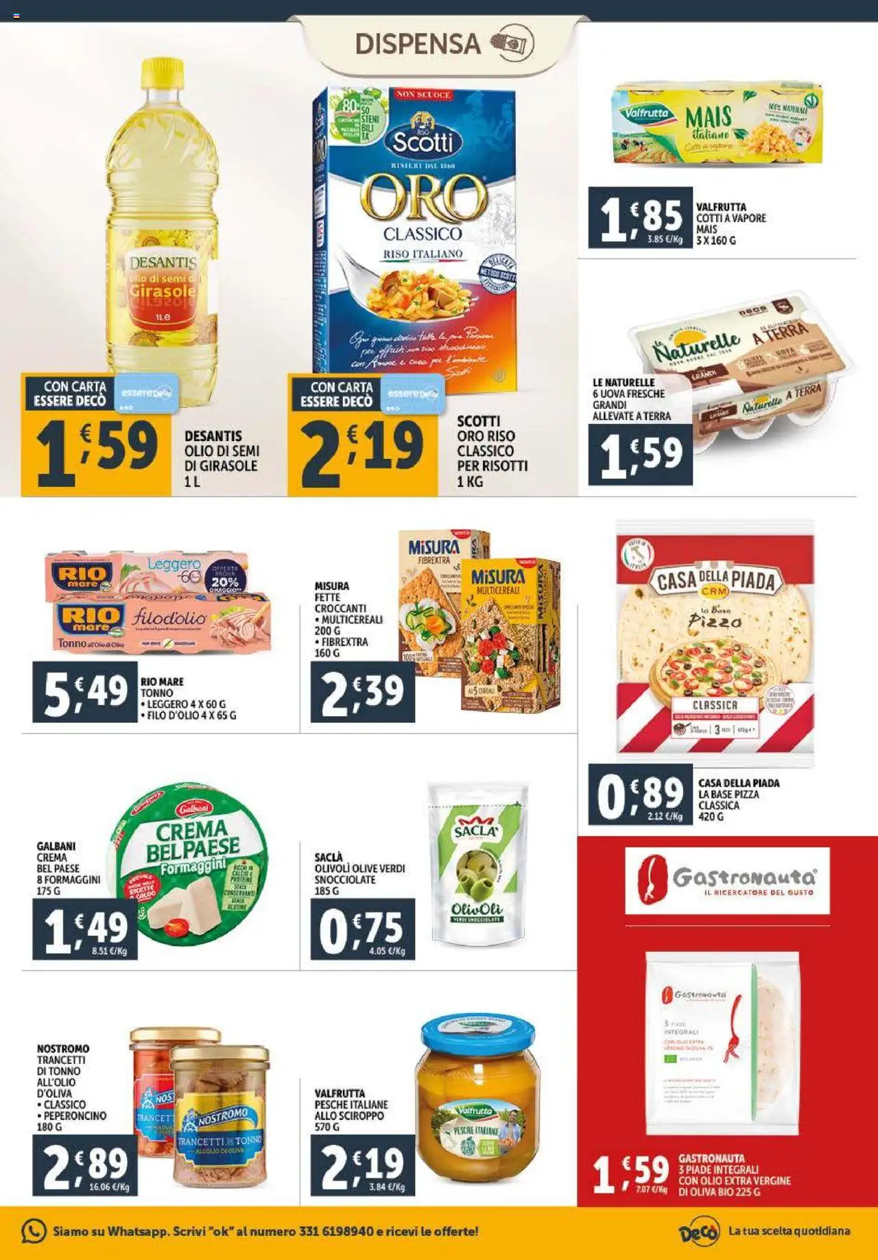 Volantino Decò del 23.09.2025 | Pagina: 13 | Prodotti: Pizza, Peperoncino, Olio extra vergine, Mais