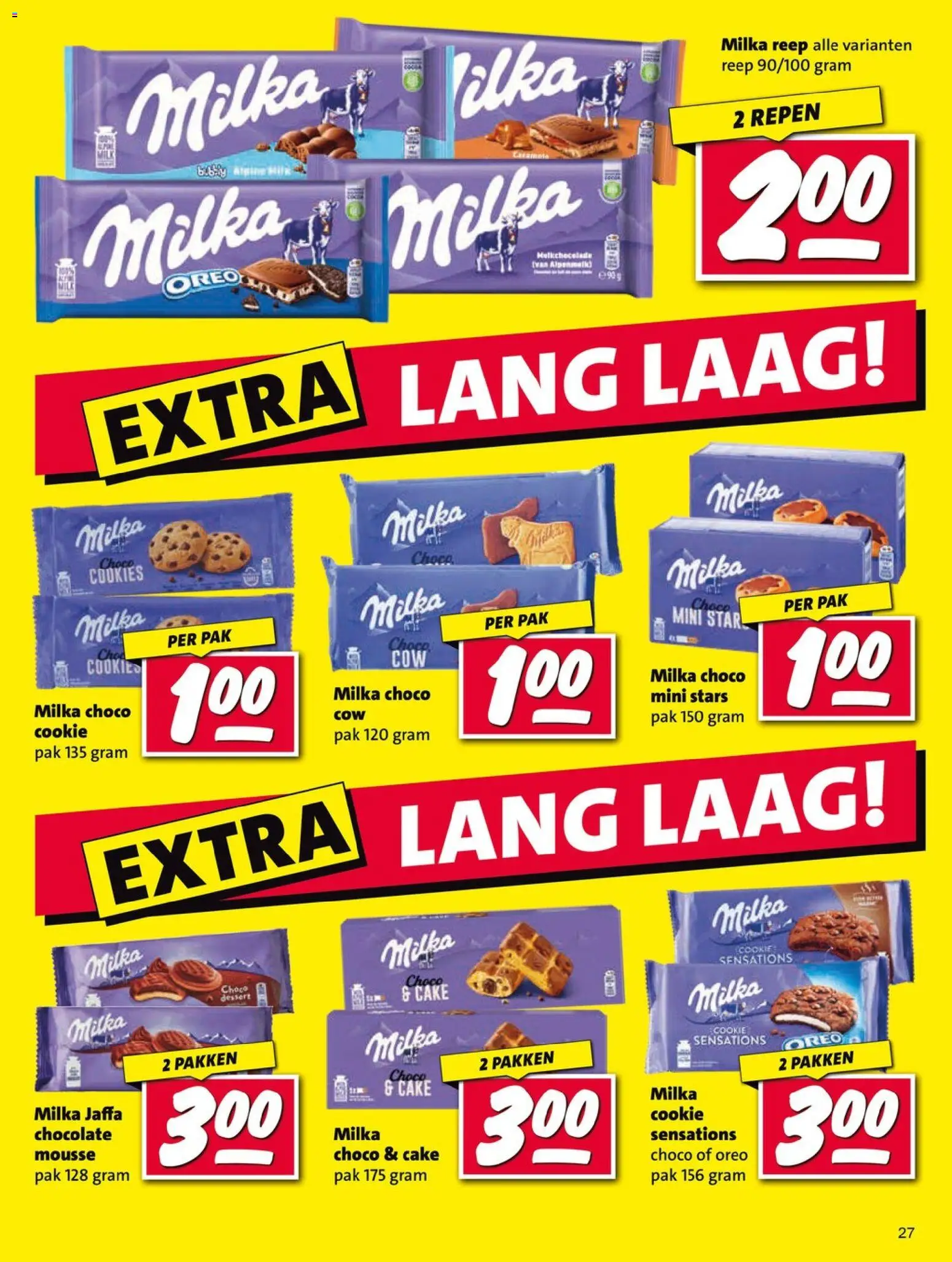 {H1} | Pagina: 27 | Producten: Oreo, Cake, Repen