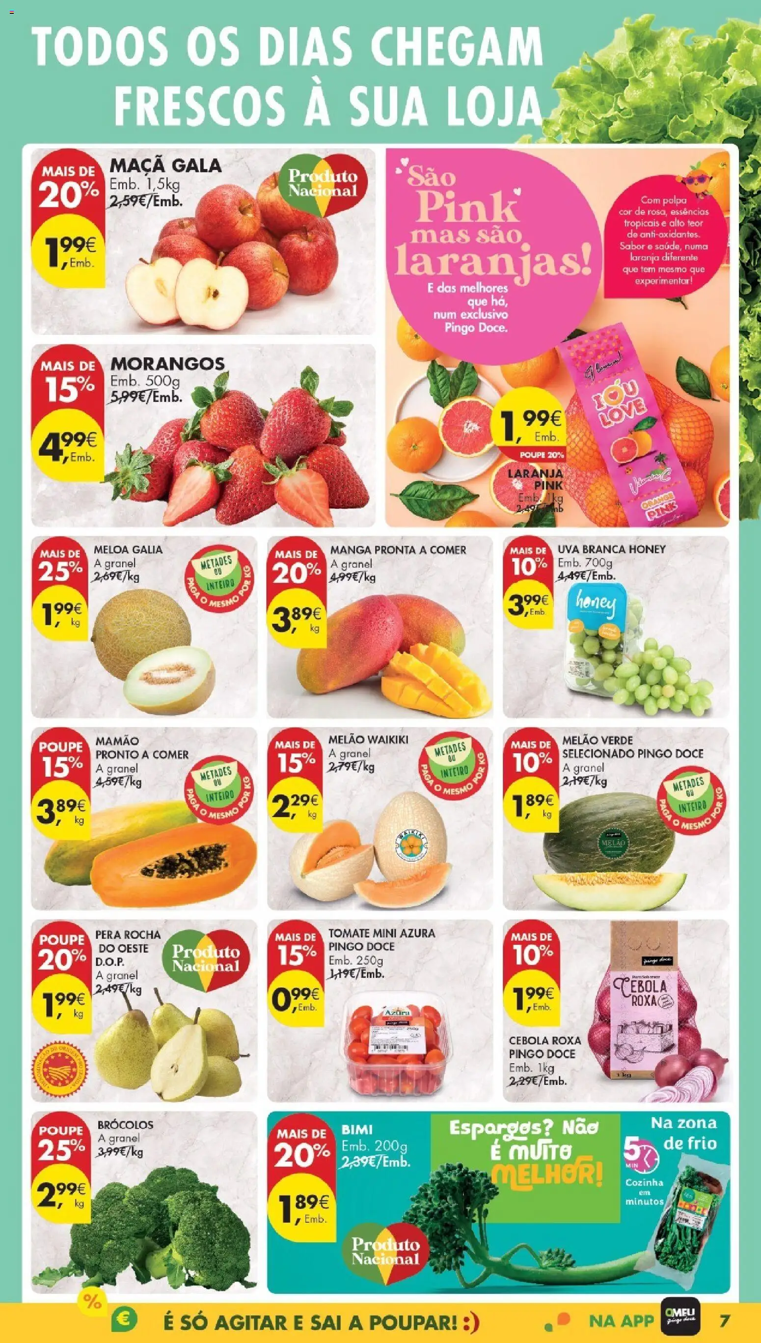 Pingo Doce Poupe Esta Semana Madeira │ válido de 20.01.2026 | Página: 7 | Produtos: Brócolos, Cebola, Maça, Morangos