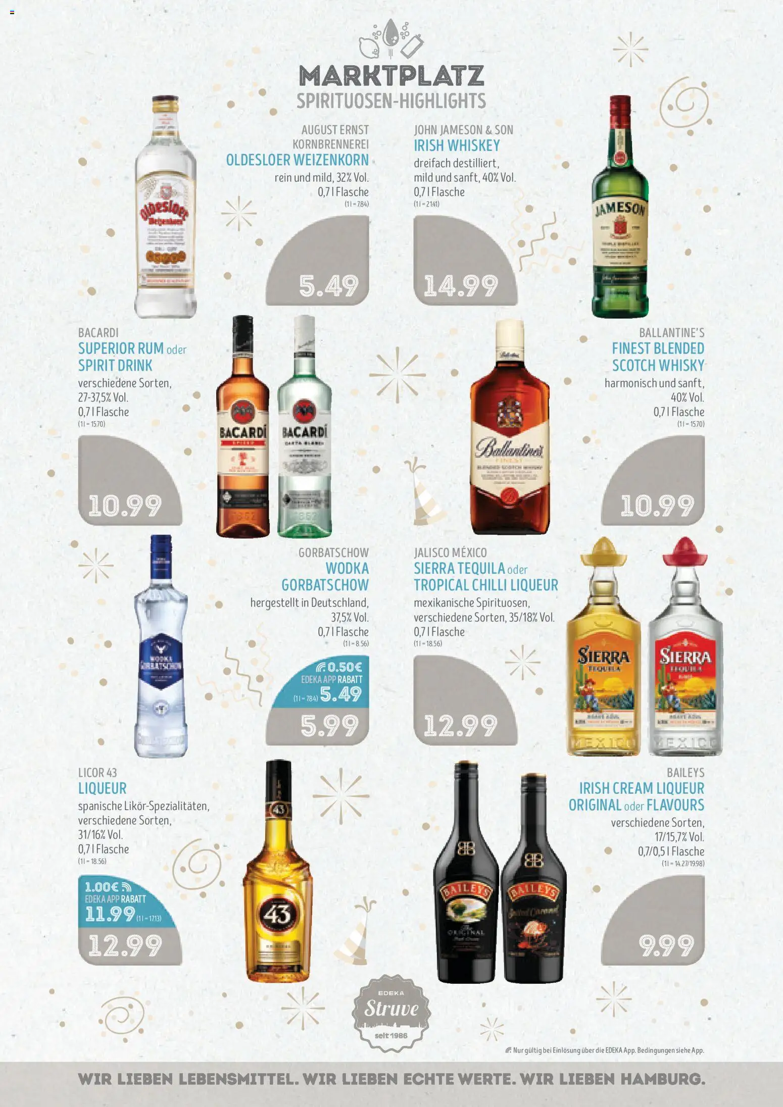 Edeka Struve Prospekt 	 – gültig ab 29.12.2025 | Seite: 13 | Produkte: Jameson, Oldesloer, Baileys, Wodka
