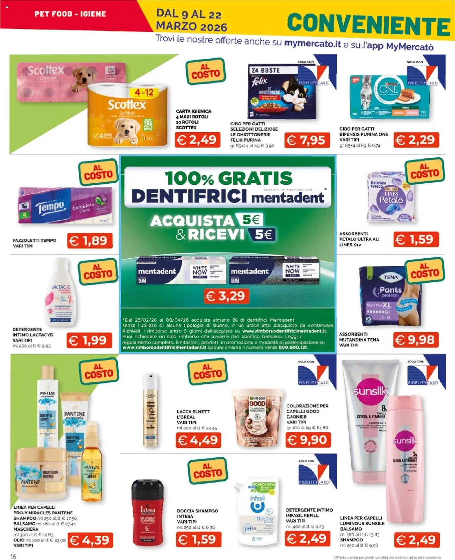 Volantino Mercatò del 09.03.2026 | Pagina: 16 | Prodotti: Balsamo, Maschera, Fazzoletti, Olio