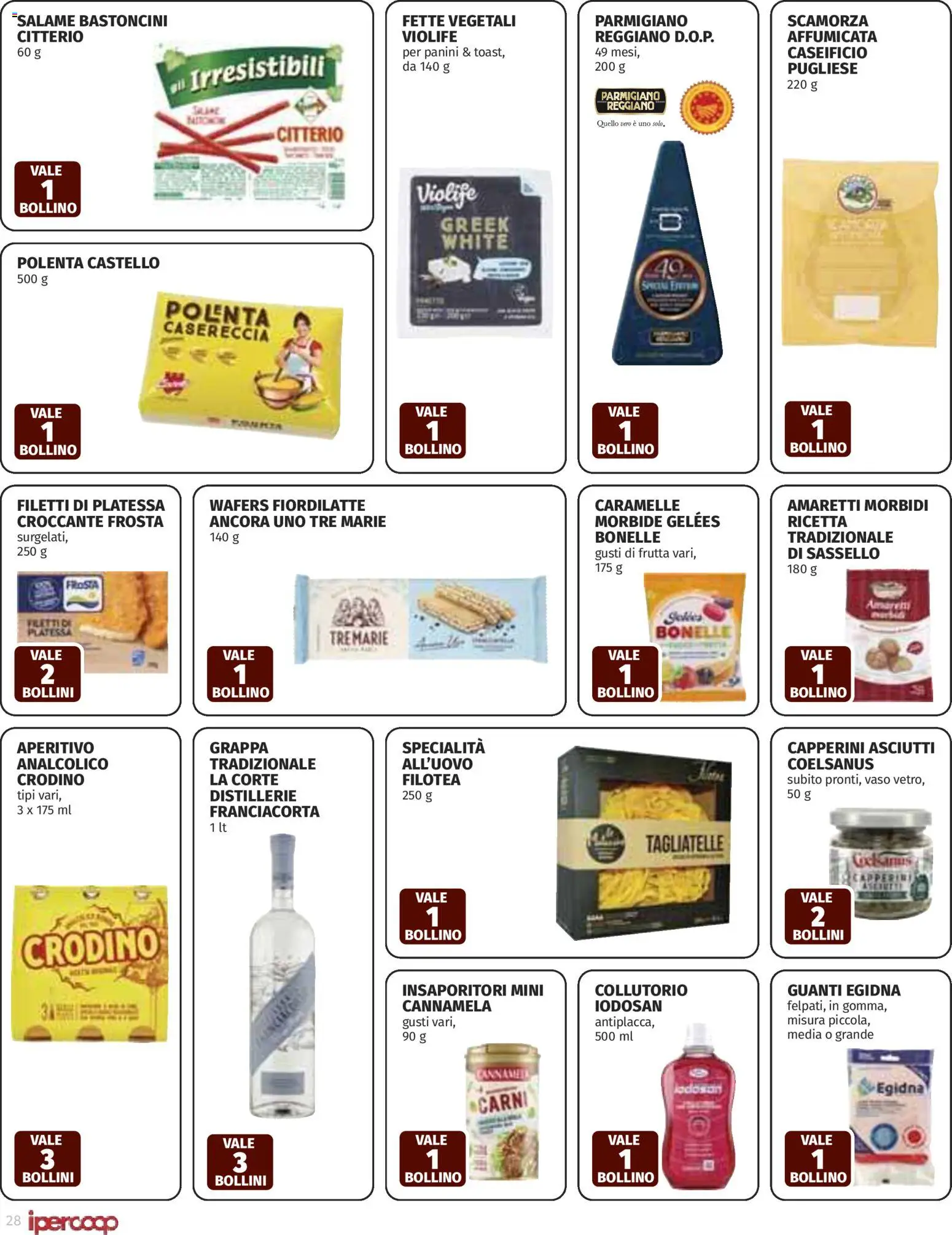 Volantino Ipercoop del 26.02.2026 | Pagina: 28 | Prodotti: Salame, Collutorio, Tagliatelle, Guanti