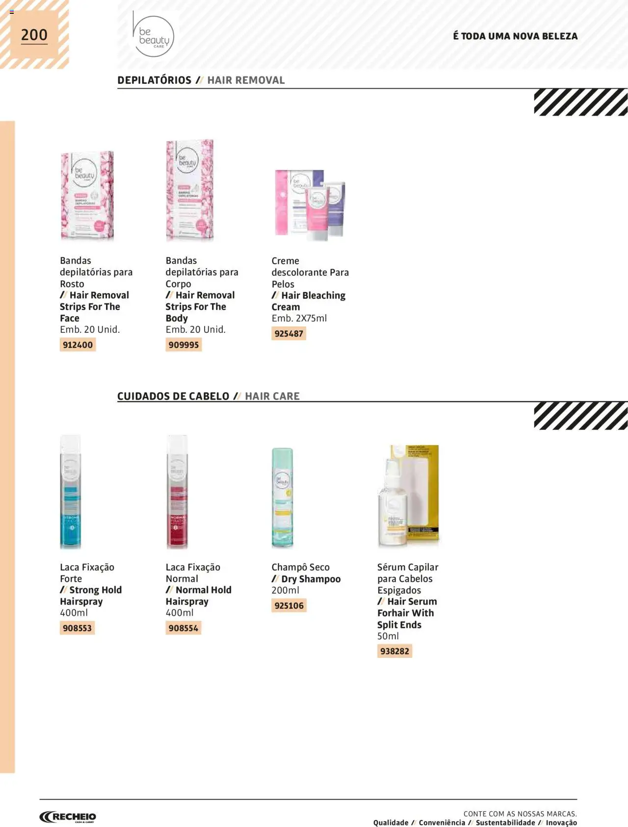 Recheio AS NOSSAS MARCAS │ válido de 19.12.2023 | Página: 200 | Produtos: Shampoo, Sérum, Descolorante, Creme