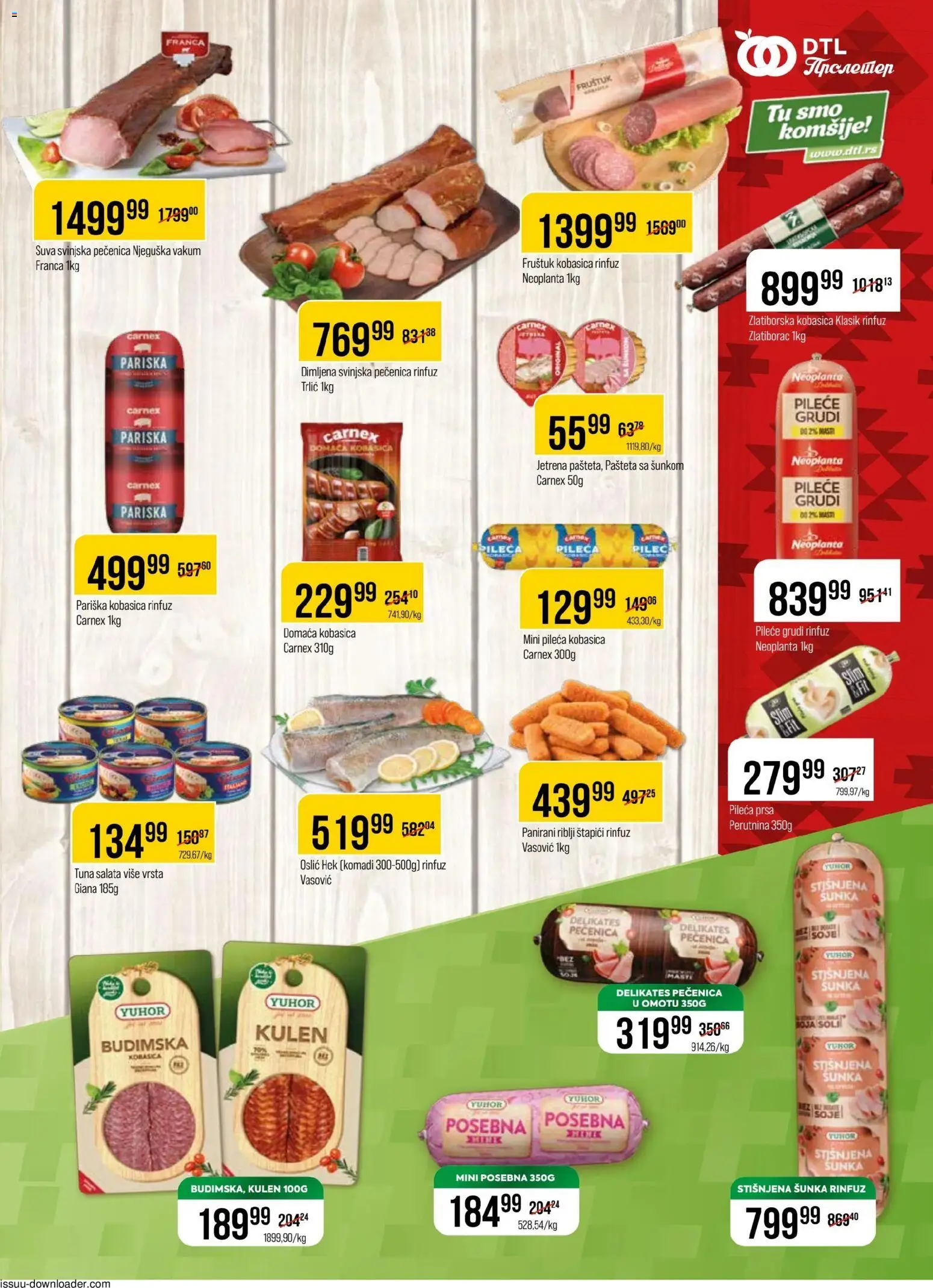 Metalac Proleter katalog - važi od 17.12.2025 | Strana: 5 | Proizvode: Pileće grudi, Riblji štapići, Oslić, Pašteta