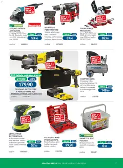 Anteprima del volantino CFadda volantino valido a partire dal 19.03.2026 | Pagina: 7 | Prodotti: Trapano, Borsa, Martello, Valigetta