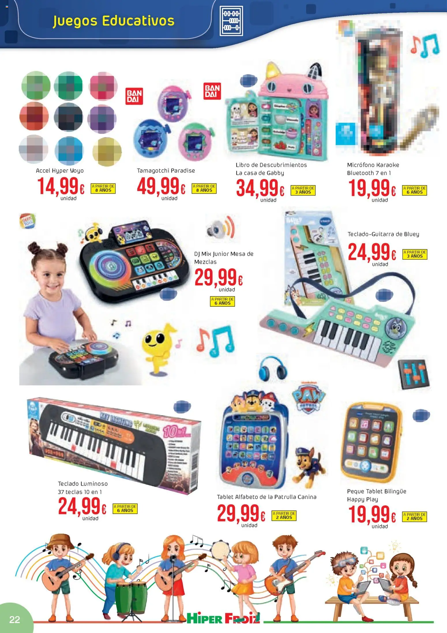 Froiz - Catálogo Juguetes │ válido desde el 21.11.2025 | Página: 22 | Productos: Tablet, Teclado, Micrófono, Mesa