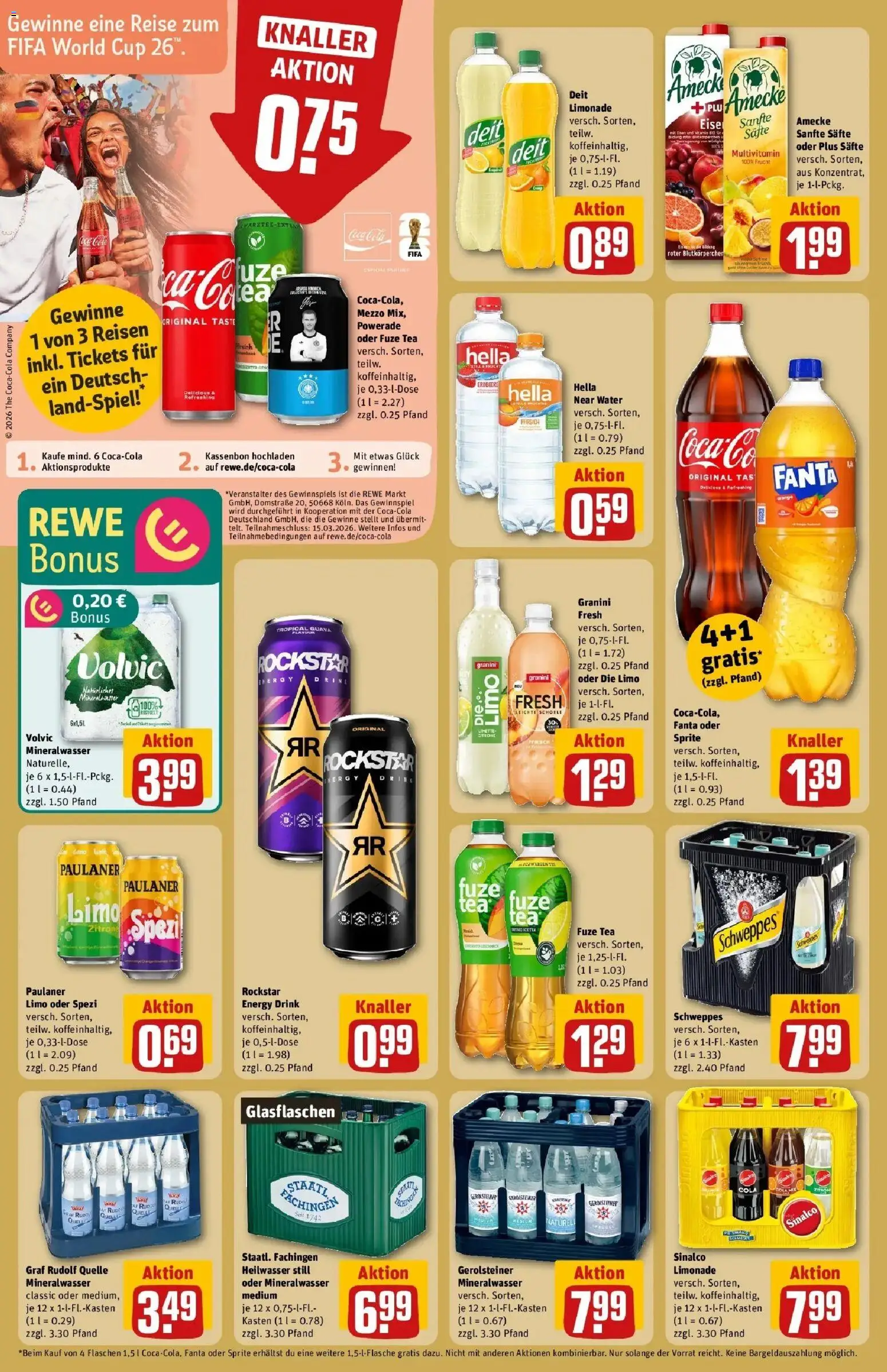 Rewe prospekt Bad Zwischenahn	 – gültig ab 22.02.2026 | Seite: 22 | Produkte: Sprite, Limonade, Mineralwasser, Granini