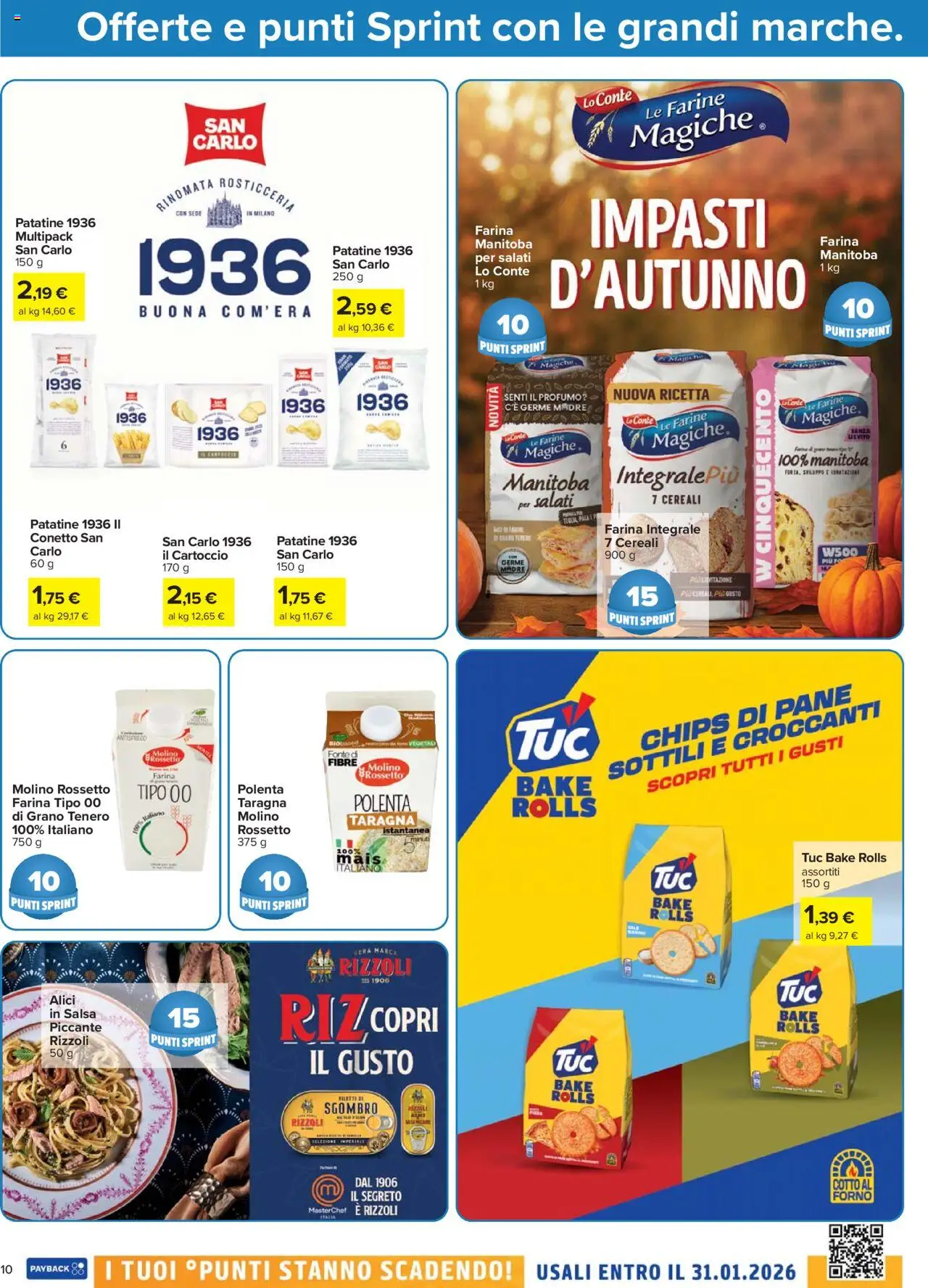 Volantino Carrefour del 23.10.2025 | Pagina: 10 | Prodotti: Pane, Cereali, Farina, Forno