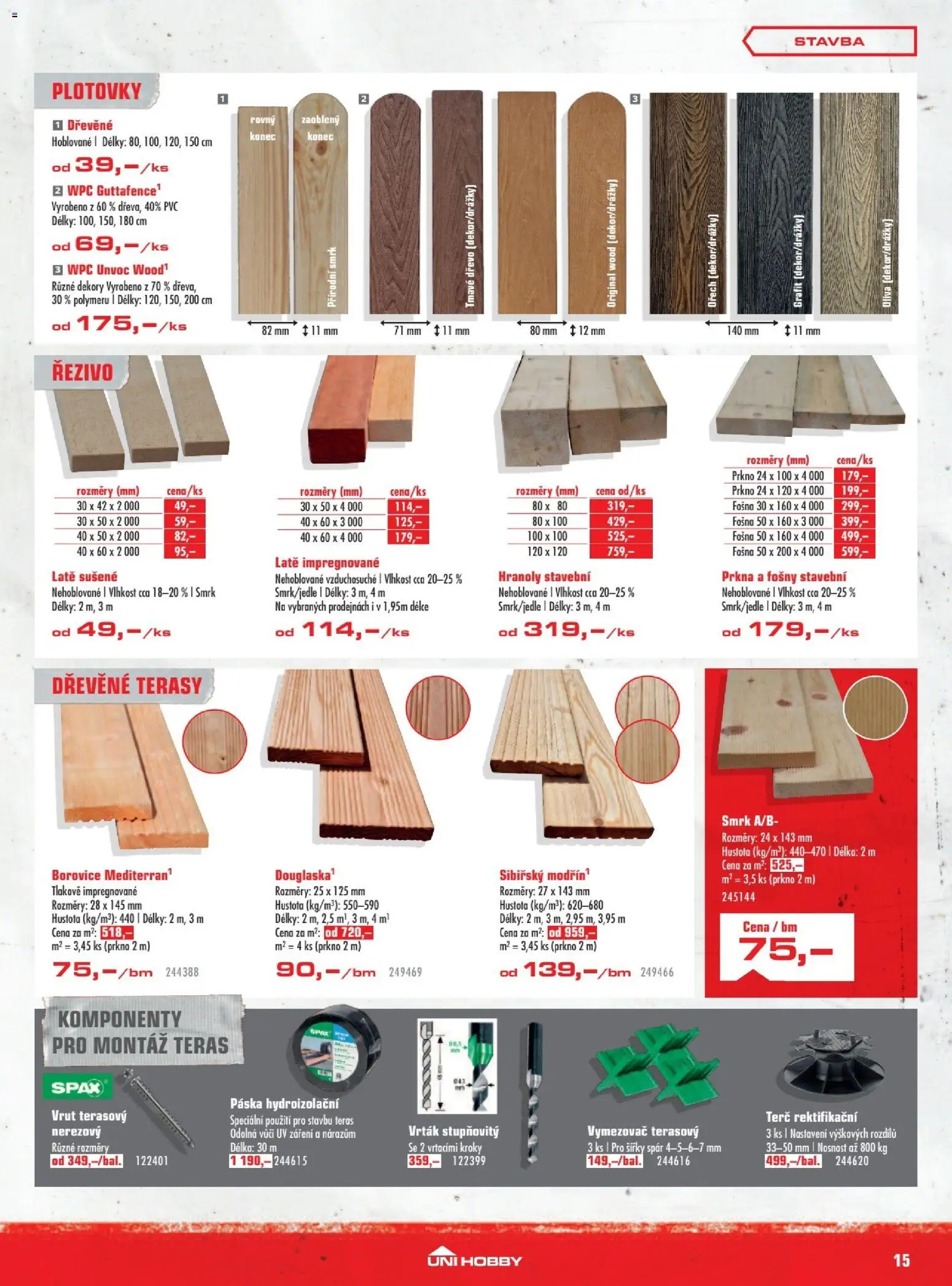 Uni Hobby leták od 05.03.2026 | Strana: 15 | Produkty: Terč