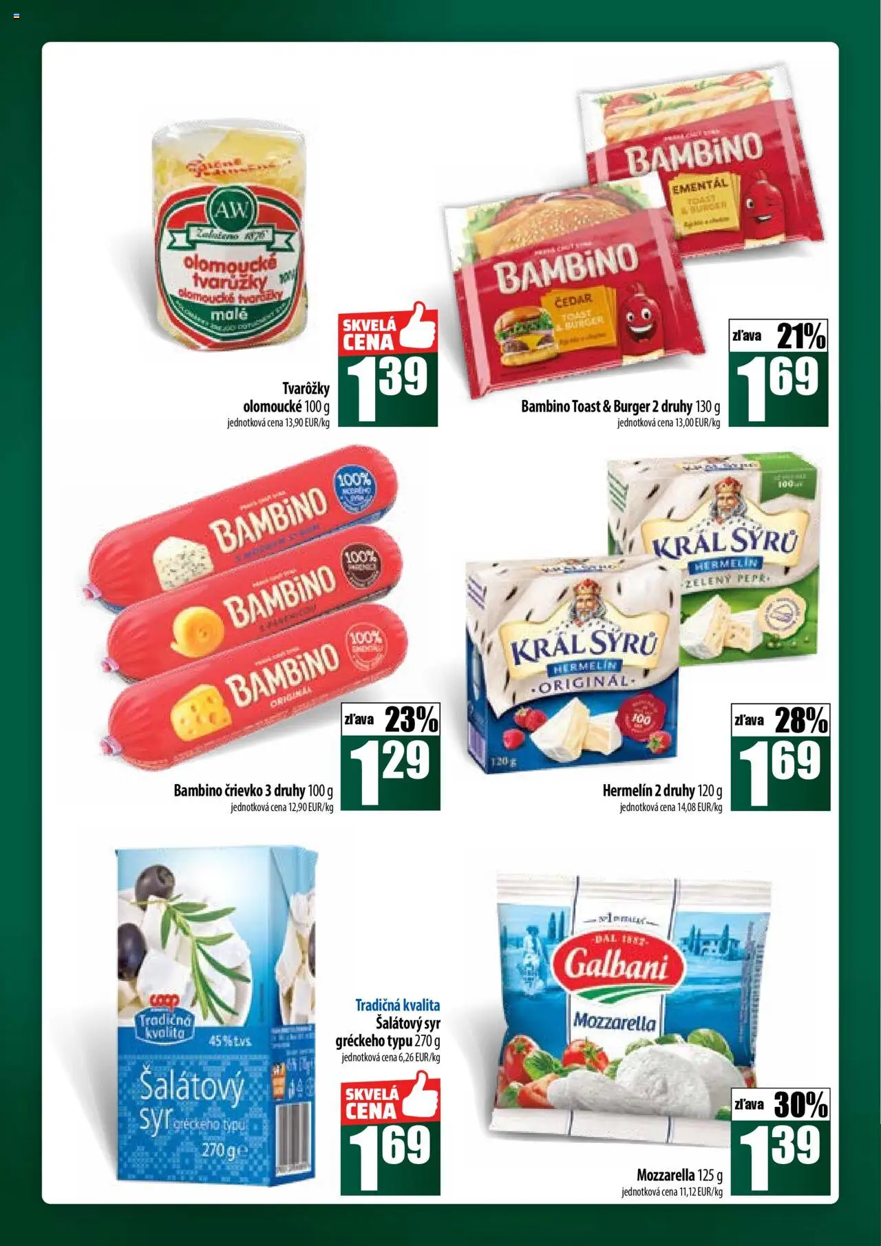 Nové COOP Jednota akcie – leták je platný od 09.10.2025 | Strana: 22 | Produkty: Syr, Mozzarella