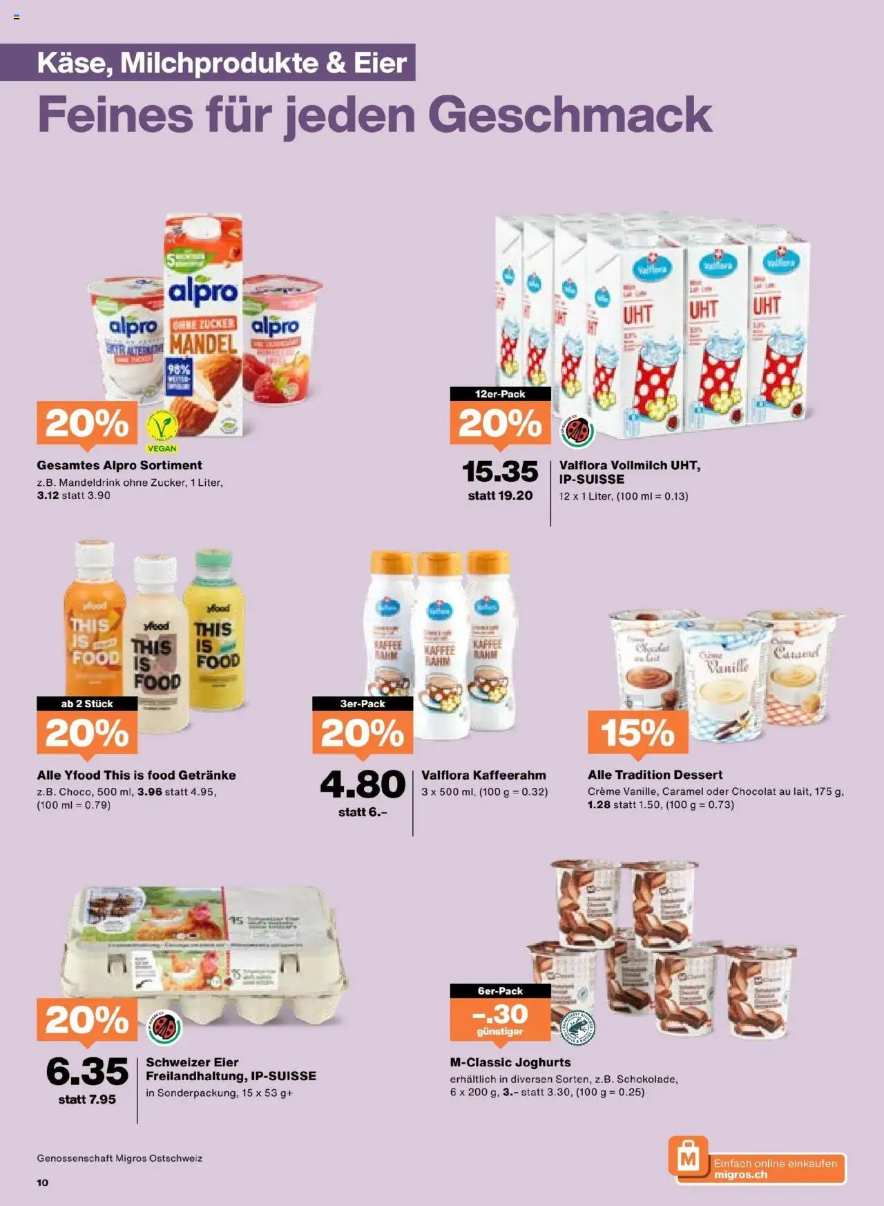 Migros Aktionen – gültig ab 23.09.2025 | Seite: 10 | Produkte: Eier, Kaffee, Zucker, Creme