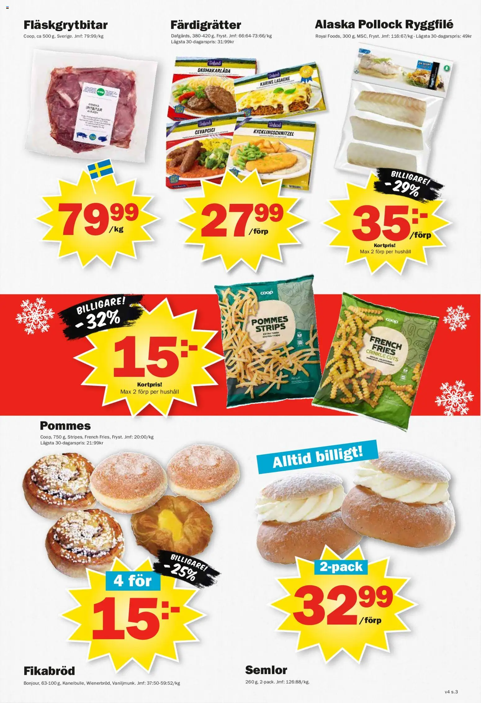 Pekås reklamblad aktuell från 19.01.2026 | Sida: 3 | Produkter: Fläsk