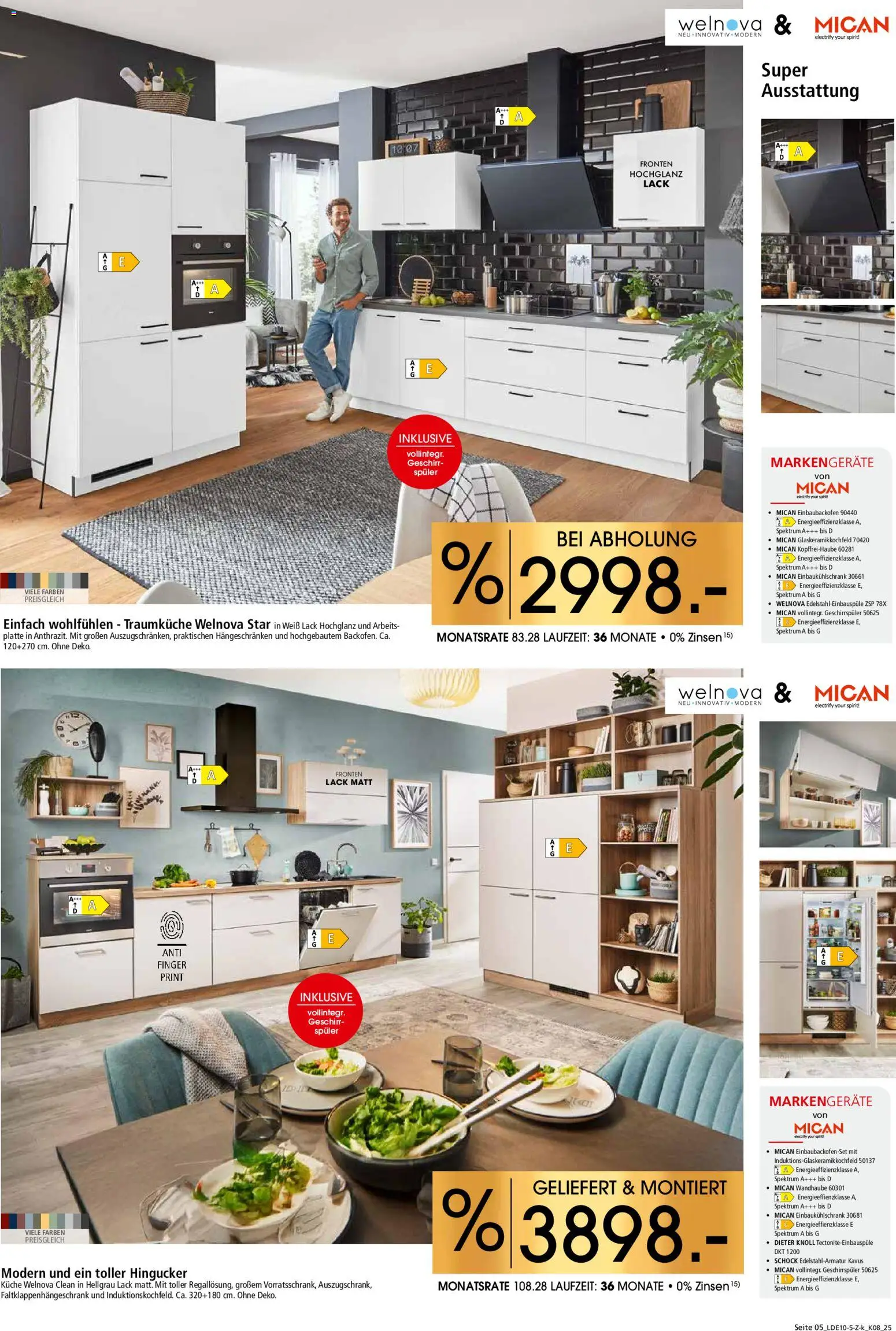 Zurbrüggen Küchen für Ihr Zuhause – gültig ab 08.11.2025 | Seite: 5 | Produkte: Geschirrspüler, Küche