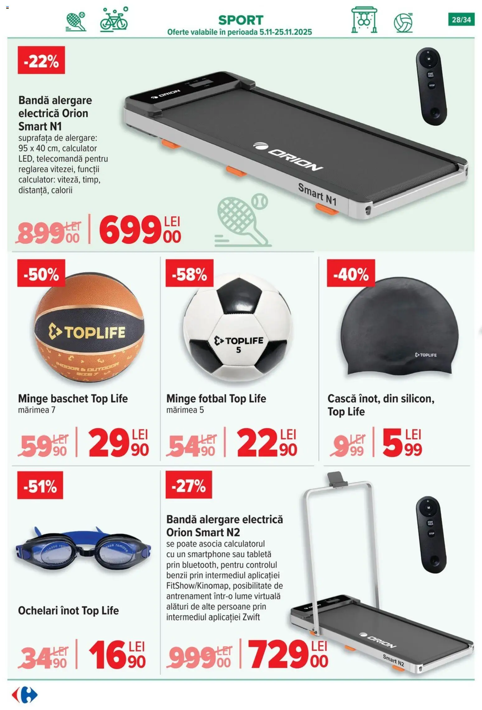Noul catalog Carrefour – valabil de la 05.11.2025 | Pagină: 28 | Produse: Ochelari, Smartphone, Tabletă, Calculator