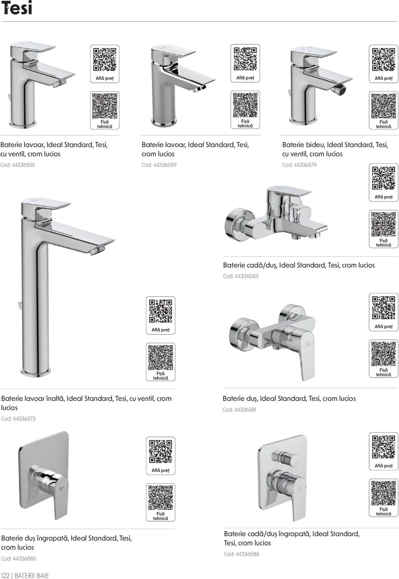 Catalog Romstal – valabil de la 25.11.2024 | Pagină: 122 | Produse: Lavoar, Baterie, Duș, Baterii
