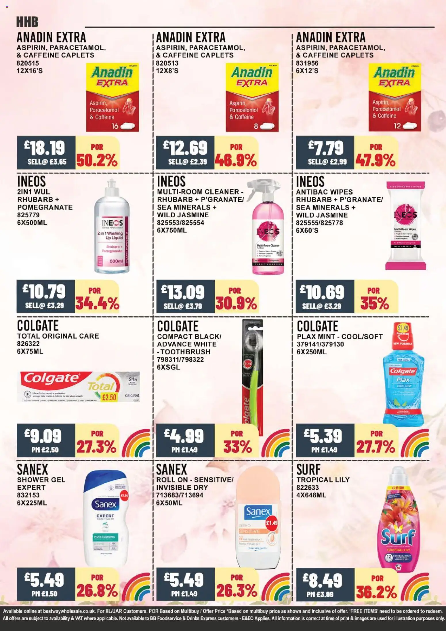 {H1} | Page: 19 | Products: Shower, Colgate, Shower gel, Mint