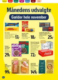 Føtex - Tilbudsavis gyldig fra 14.11.2025 | Side: 7 | Produkter: Pølser, Sodavand, Müsli, Hamburgerryg