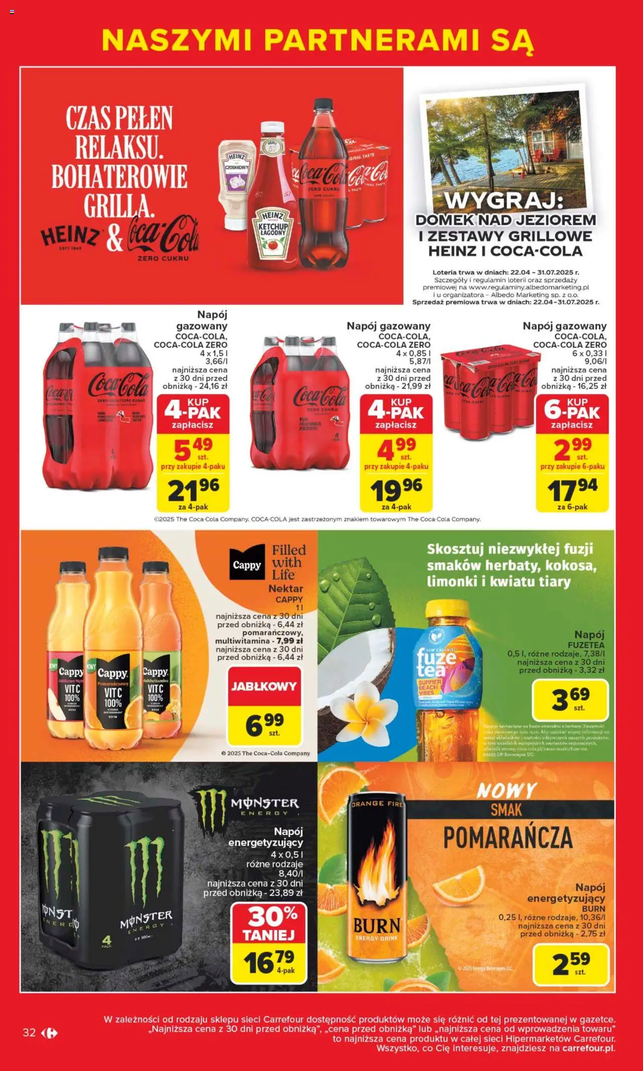 Carrefour Gazetka - Markowe okazje czekają od 09.06.2025 | Strona: 32 | Produkty: Ketchup, Napoje, Coca cola