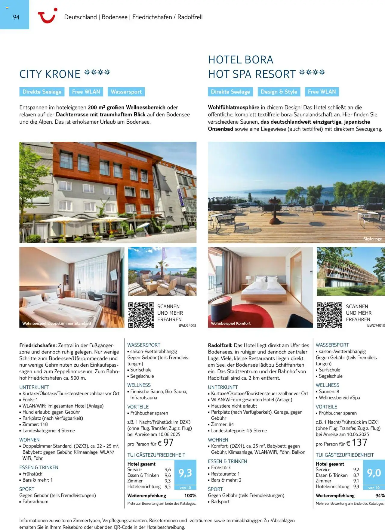Aida - Urlaub mit eigener Anreise 2025/26 – gültig ab 01.11.2024 | Seite: 94 | Produkte: Babybett, Föhn