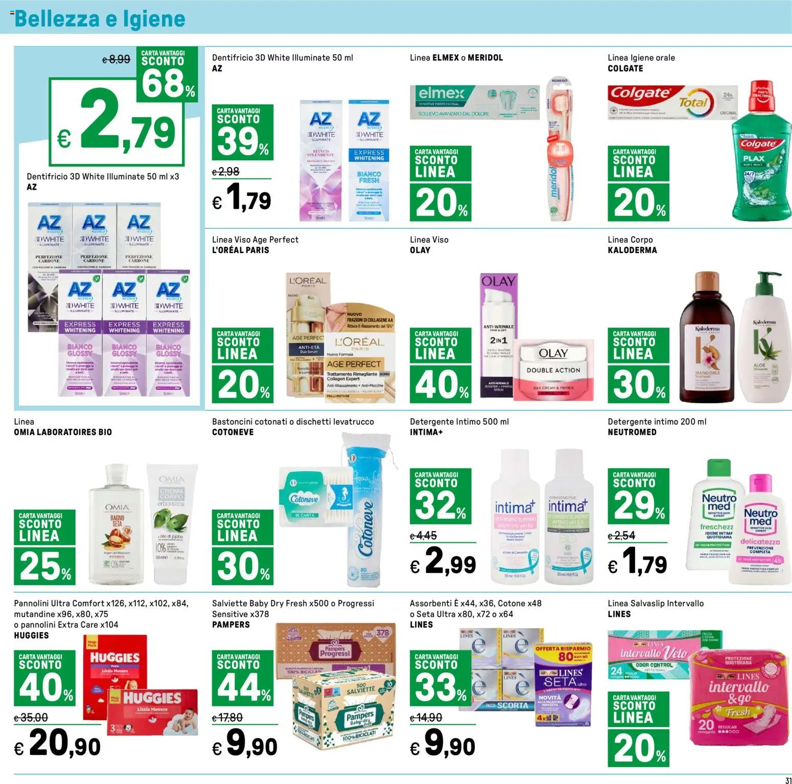 Volantino Iper del 31.12.2025 | Pagina: 31 | Prodotti: Detergente intimo, Detergente, Mandorle, Bagno
