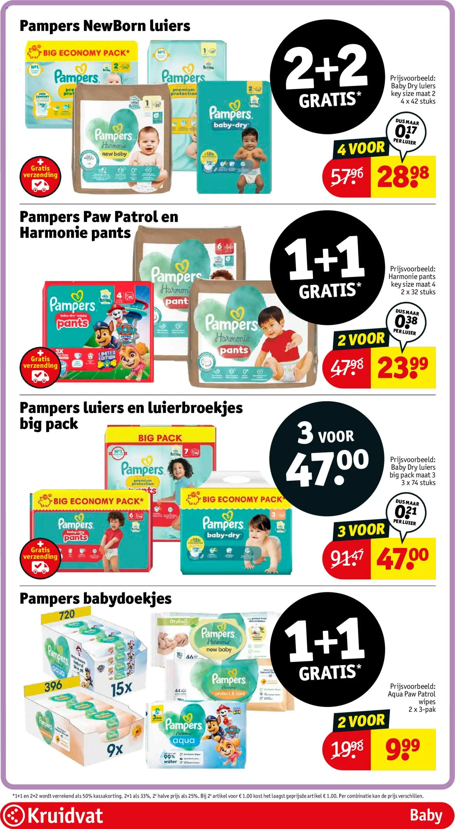 {H1} | Pagina: 47 | Producten: Kan, Pampers, Babydoekjes, Festék