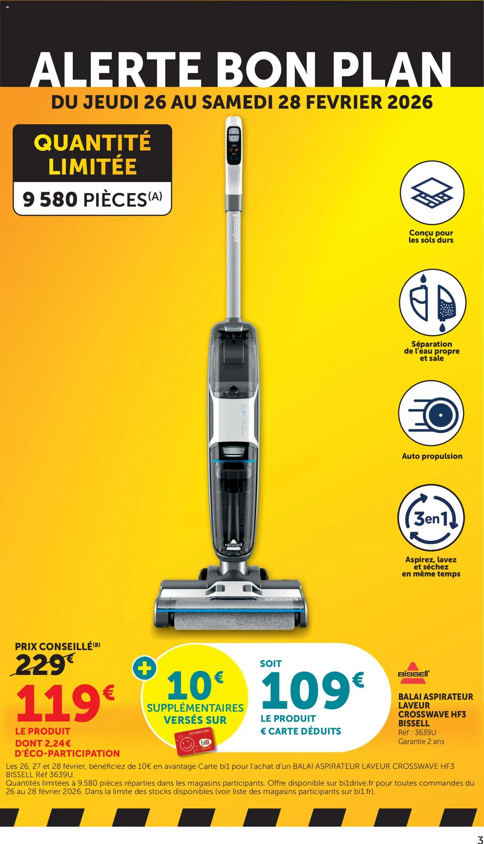 {H1} | Page: 3 | Produits: Aspirateur, Balai